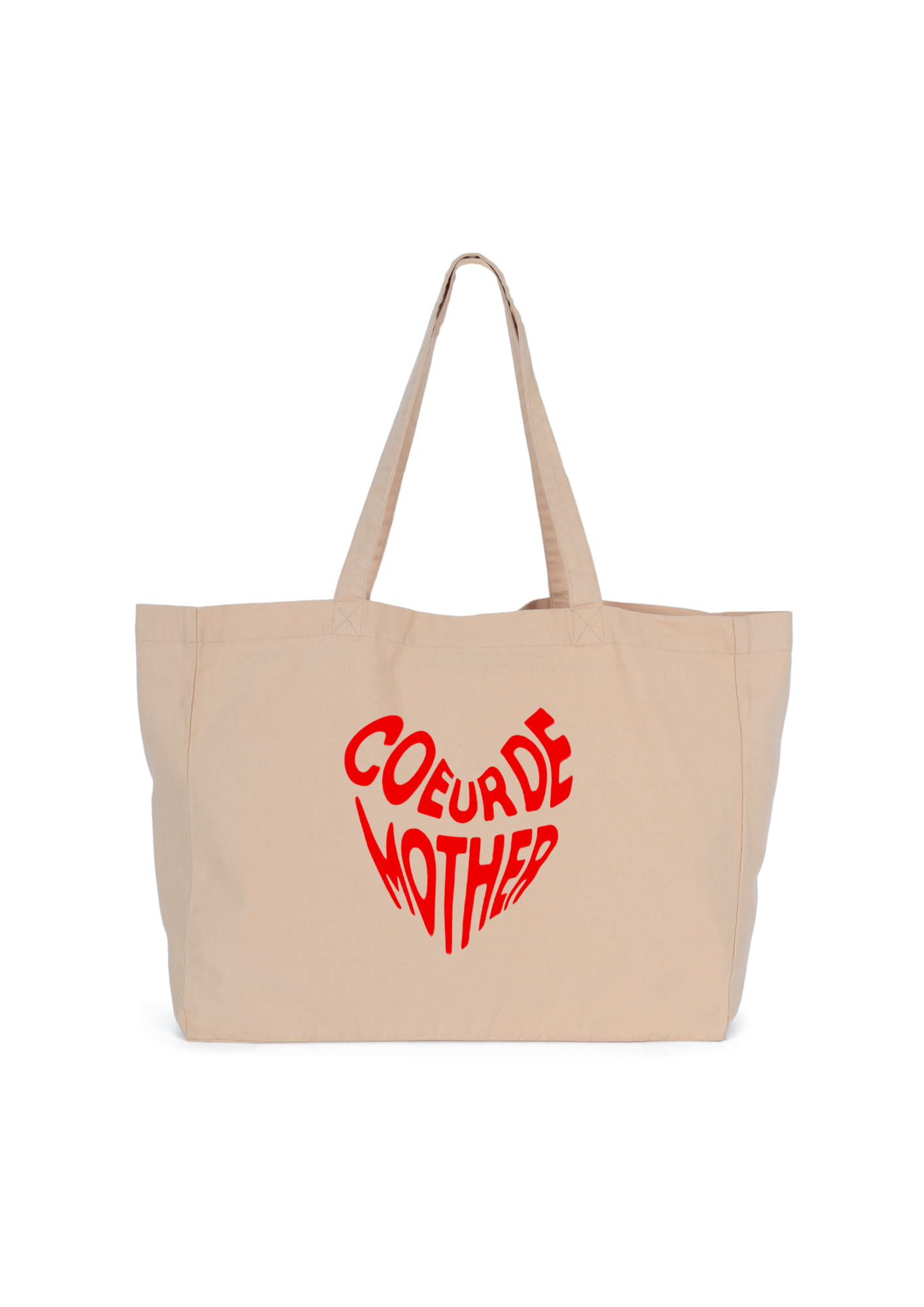Le sac shopping coeur de mother en coton bio