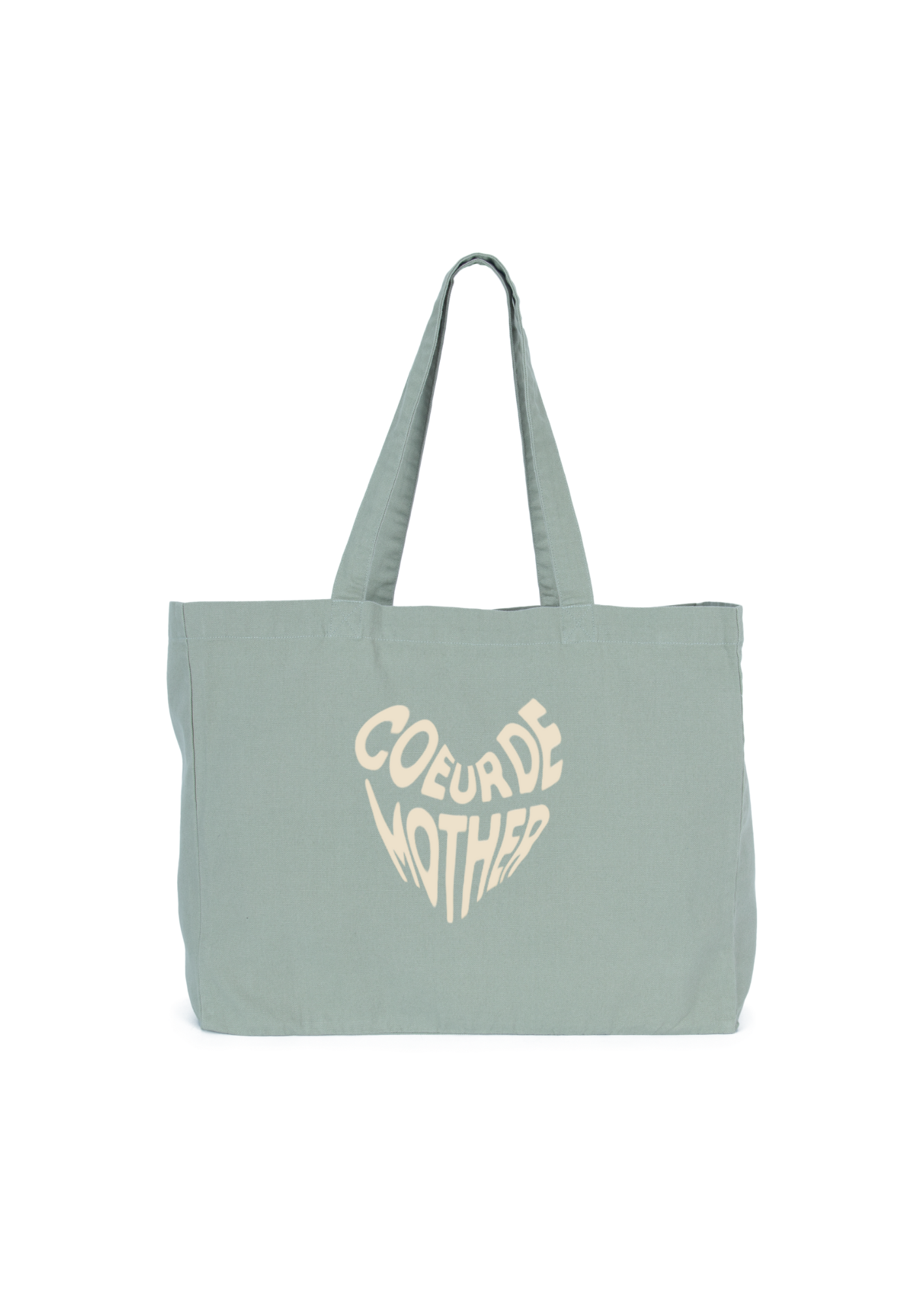 Le sac shopping coeur de mother en coton bio