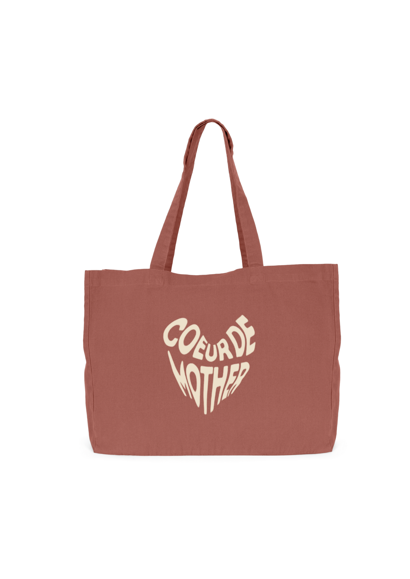 Le sac shopping coeur de mother en coton bio