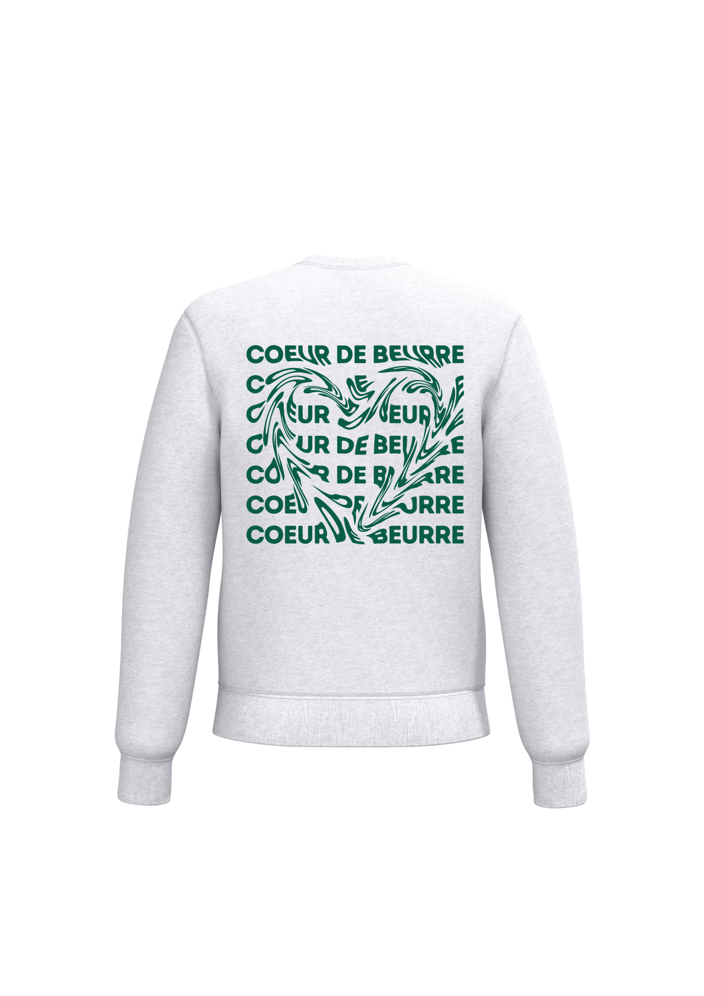 Le sweat coeur de beurre enfant en coton - Gris clair